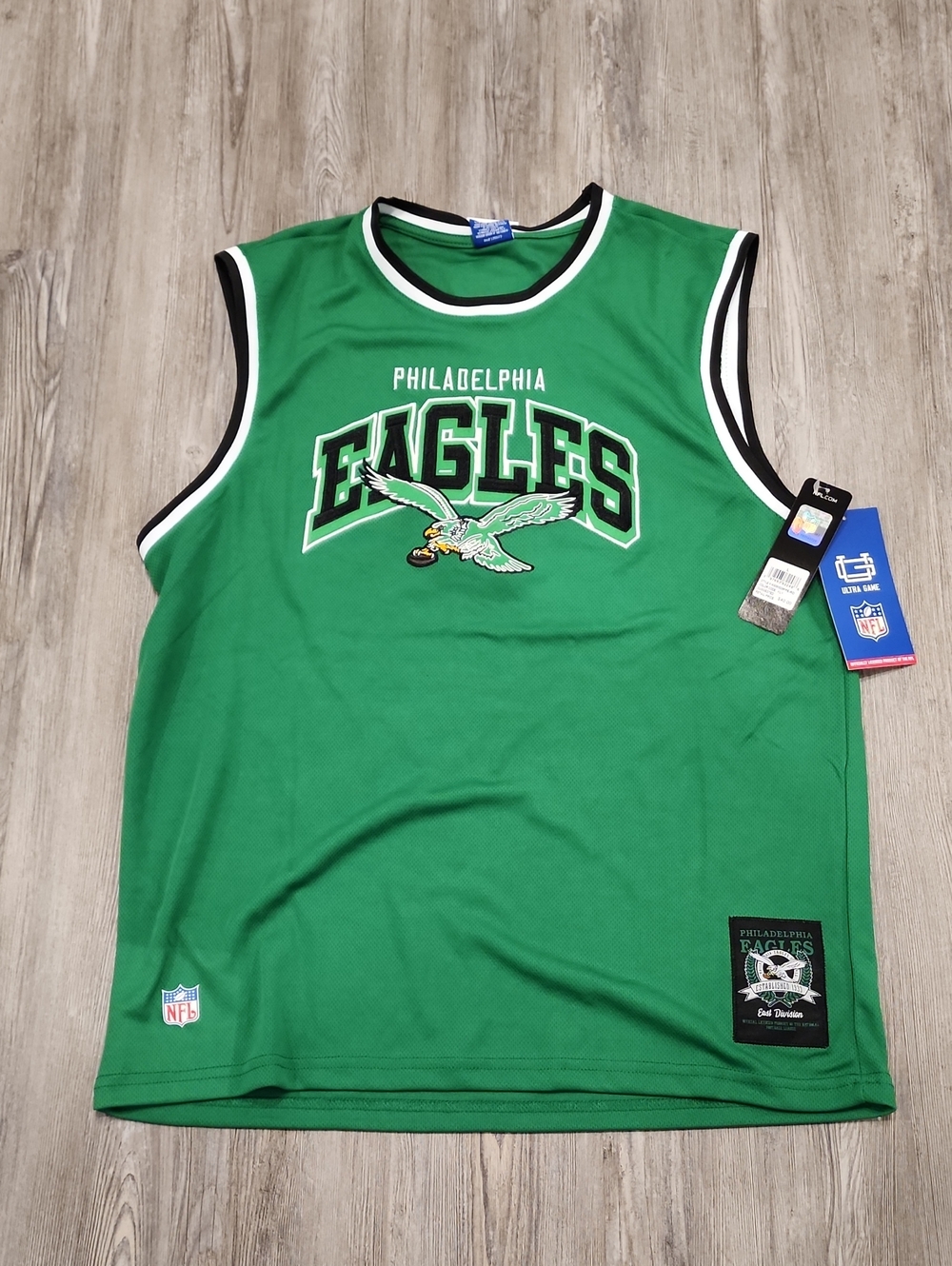 Philadelphia Eagles Kelly Green Sleeveless Jersey